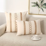 Temu｜1pc Woven Farmhouse Accent Decorative Throw Pillow Covers... 꾸미기 아이디어, 방 꾸미기 아이디어, 거실 장식