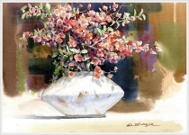 신종식 화백의 색 맑은 수채화 그림