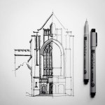Half #sketch by Dan Hogman on 500px | 건축 드로잉, 스케치, 건축 스케치