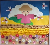 허수아비/황금들판/코스모스/고추잠자리/가을풍경/환경구성/가을환경판