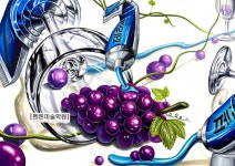 [펜톤미술학원] 2020학년도 경기대 합격생 평소작 - 2020 | 포도, 치약, 와인 잔