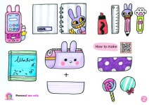 Paper DIY Jax School BAG Printables 종이 놀이 Jax Babycare - pinkpingdolls Ko-fi Shop