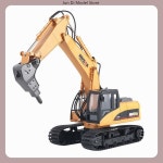 Huina 1/14 1560 2.4g 원격 제어 굴삭기 엔지니어링 차량 원격 철거 기계 어린이 전기 장난감 아이를위한 선물