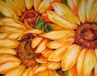 Pin by Studio jb on 유화 아크릴화 중급 | Flower art painting, Sunflower painting, Sunflower art
