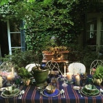 Pin by 송진아 on 정관장가든 in 2025 | Cottage table, Holiday table settings, Elegant table settings