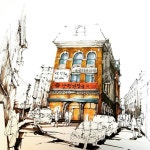 ●[스케치포럼]의 <공간스케치+감성여행>시리즈 ㆍ ㆍ 대학로... pendrawing #어반스케치 #어반드로잉 #instasketch #drawing #펜스케치... 