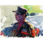 #미술부화실 #수채화 #watercolor | Watercolor portraits, Korean artist, Watercolour inspiration