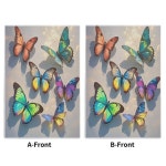 Temu｜2피스 나비 프린트 키친 리넨 세트, 빠른 건조 폴리에스터 타월, 부드러운 짠 직물, 직사각형 모양, 흡수성 식기 천, 욕실 얼굴 손 세척용... 