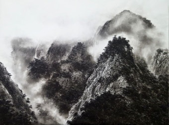 Park  hyun  ju-korea ( ink-and-wash painting 박현주 - 설악산운무 )  e-mail:alpaju2013@daum.net