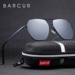 BARCUR 사각 유리 렌즈 남성용 선글라스 여성용 편광 선글라스 음영 안경 Gafas De Sol