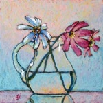 Memories of South Korea - Original Fine Art for Sale - ©Dorothy Jenson | 꽃