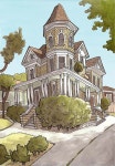 Pin by 정은 한 on 펜화 | Pen, watercolor, Urban sketching, Building sketch
