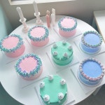 3 条评论 - design cake shop goeun (@goeuncake) 在 Instagram 发布：“8월21일 미니케이크 🎂 . 시진... 