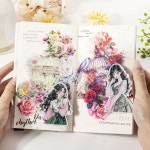 5pcs Rainbow Stickers, 14.4cm (5.7in) * 11cm (4.3in) Birdcage Floral Theme Diary Material Stickers 5pcs Rainbow Stickers, 14.4cm (5....