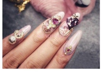 네일아트앤주얼리(Nail bada) | luxury zircon rhinestone tassel/heart honey nails jewelry top level nail Charms|Rhinestones & Dec… | 네일, 네일 디자인