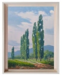 #미루나무 풍경/ oil painting - 2021 | 유화, 풍경화, 자작나무
