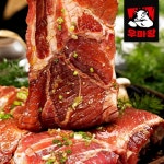 [4인분] 수제 양념 돼지왕구이 1.2kg 4인분 마포 돼지갈비 맛 칼집 양념구이