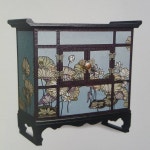 #한지공예 연화문머릿장