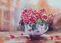 Instagram: “#화정세이브존문화센터#수채화#문화센터#스케치#미술교실#취미미술#유화#아크릭#aKBapenb#watercolor#waterblog... 