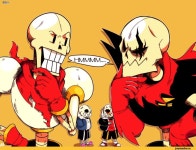 (ut),Undertale персонажи,Sans,undertale AU,crossover,sans (underfell),papyrus (underfell) | 파피루스, 해골