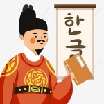 한글날 일러스트 손으로 그린 스타일 한국 일본 세종 요소, 한국어 일본어, 한글, 세종대왕 PNG 일러스트 및 PSD 이미지 무료 다운로드 - Pngtree