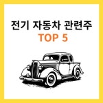 전기 자동차 관련주 TOP5 (대장주, 수혜주)