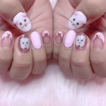 Instagram: “bear nails💓🐻💓🐻💭💫 #nail #nails... nailstagram #nailart #gelnails #nailpartner… | 네일아트, 네일