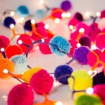 Pom Pom Fairy Light Garland Pom Pom Fairy Light Garland By HELLO LOVELY | 핸드메이드, 크리스마스, 아이디어
