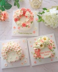 Pin page 블랑비케이크 | 플라워케이크 (@blanc_b_cake) posted on Instagram • Mar 8, 2021 at 1:51am UTC in 2024 | Kuchen, Blumen