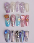 메이현네일(May Hyun Nail) | 8월 추처니아트 ✰프라임블루 @make.n_shop @jinaunni_nail @from_the_nail_korea @mayour_korea ✰하와이안키티 @valika_choi...