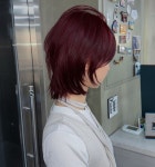 레드염색 💌상담 예약 편하게 DM 주세요💌 #염색 #haircolor #여자머리 #숏컷 #숏단발 #레드염색 #레이어드컷 #펑크 #fashion... 
