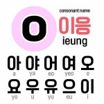 이응 ieung | Palavras coreanas, Alfabeto coreano, Aprender coreano