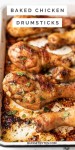 Oven baked chicken drumsticks are the perfect easy dinner idea that can be flavored with a… | Baked chicken drumsticks, Chicken... 