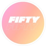 Fifty Fifty 피프티 피프티 Soft Gradient Logo (Kpop) Sticker