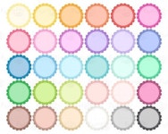 Scalloped Circle Label Clipart Scallop Frames Clip Art | Etsy | 패턴, 클립 아트, 어린이집 만들기
