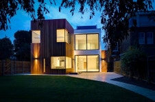 Pin page Rear view at dawn | 주택 건축물, 패시브 하우스, 모던 주택