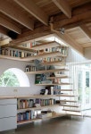 stairs | 빌트인 책장, 집 서재, 집 계단