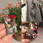 #needlework #프랑스자수 #자수타그램 #자수 #embroidery... hendmade #꽃자수 #자수브로치 만들기~ #핸드메이드 #서가꽃