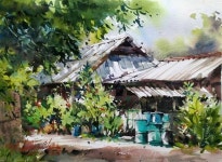Watercolor에 있는 Allison Cariyadil님의 핀 | 자연 사진, 풍경 수채화, 그림