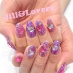 하루디네일(Harudy Nail) | 大人気の新色ラメ💖💜 #jillandlovers#harajyuku#nail#ネイル #nailart#paragel#パラジェル#gelnail#美甲#네일 #젤네일#かわいい...