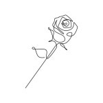 장미 연속 라인 그리기, 장미 클립 아트, 양식, 개요 PNG, 일러스트 및 벡터 에 대한 무료 다운로드 - Pngtree