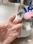 아름다운^^ | Blush nails, Swag nails, Soft nails