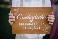 Plaquinhas para Cerimônia de Casamento