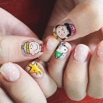 #볼터치 만 내 생각 요즘 모든 캐릭터에 #볼터치 넣는 듕 . #스누피네일 #notd #nails#nailart#ins… | Spongebob nails, Nail art, Nails