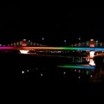 강원도 강릉시 성덕동과 포남동을 잇는 포남대교의 멋진 야경 | 도시