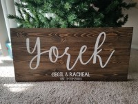 Family name sign | Family name signs, Novelty sign, Name signs