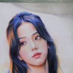 Pin page 윤영주 on Instagram: [  색연필화 ] 블랙핑크지수그리기😍😍😍 서울은평구응암동입니다  톡cong0203   [  한국예술공예개발원 ]... 