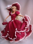 Pin by 아이리스의 손뜨개 인형 교실 on 인형 옷 in 2023 | Barbie crochet gown, 1950s outfit, Crochet clothes