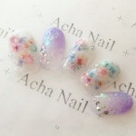 • Nail Design 네일 생화네일 봄맞이네일 * 손톱 꽃에 물들다~!