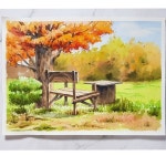 취미미술 #파인아트랩#기초수채화#기초소묘#아동미술교재#fineartlab#watercolorpainting#drawin… | 가을풍경 수채화, 가을풍경, 수채화